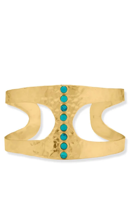 bracelet sets for women -bracelet sets for women -18k Gold Turquoise Cuff Bracelet