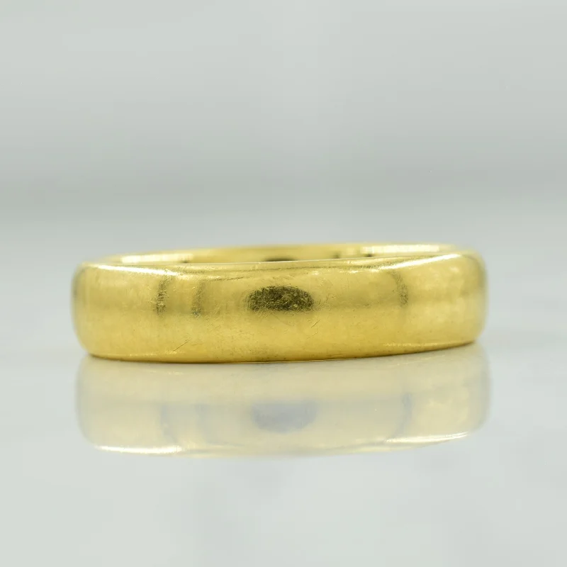 silver stackable rings -silver stackable rings -'Birks' 18k Yellow Gold Band | SZ 8 |