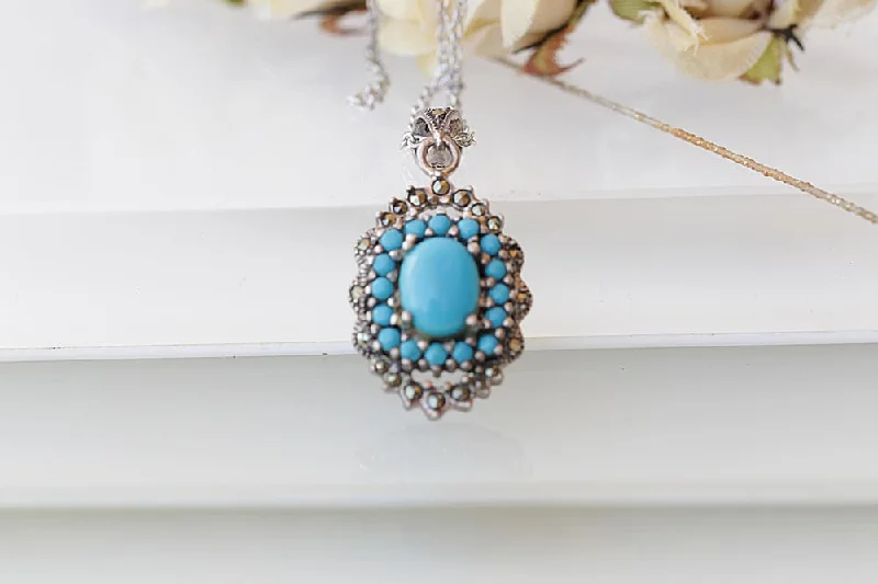 modern necklaces for women -modern necklaces for women -TURQUOISE NECKLACE