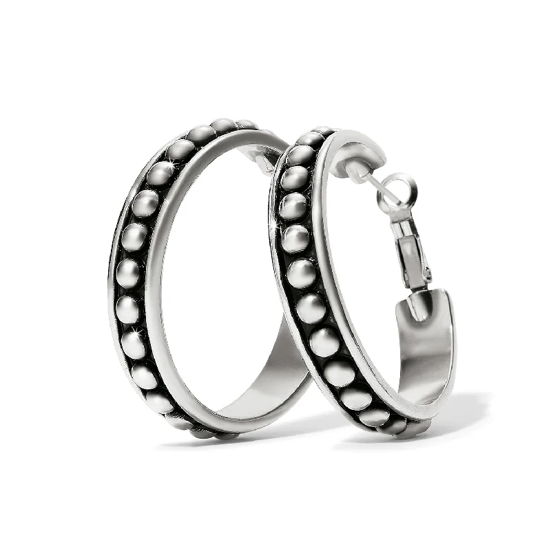 hoop earrings for evening wear -hoop earrings for evening wear -Pretty Tough Stud Large Leverback Hoop Earrings - JA9895