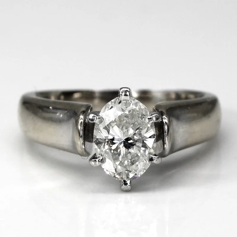 luxury diamond rings -luxury diamond rings -Solitaire Oval Diamond Ring | 1.02ct SI2 H | SZ 4.5 |