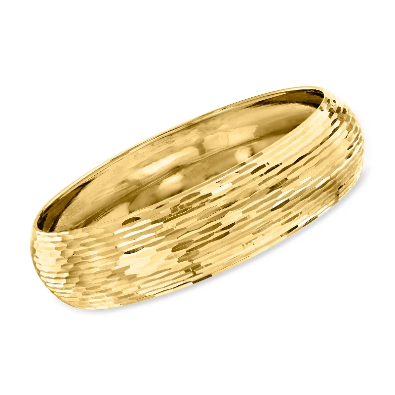 women’s bracelet sets -women’s bracelet sets -Ross-Simons Italian Bangle Bracelet in 14kt Yellow Gold