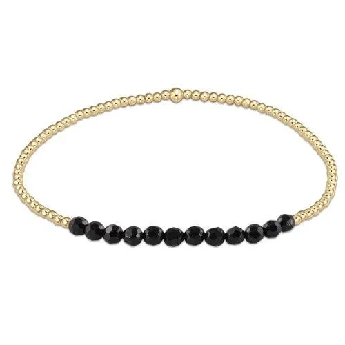 minimalist gold bangles -minimalist gold bangles -Enewton - gold bliss 2mm bead bracelet - onyx