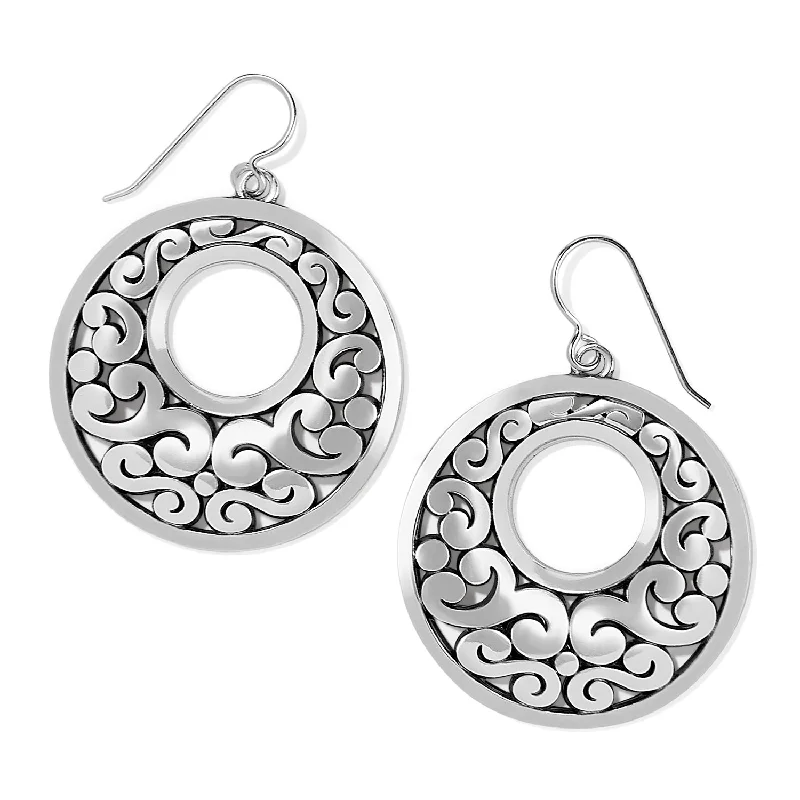 silver stud earrings for women -silver stud earrings for women -Contempo Nuevo Ring French Wire Earrings - JA9354