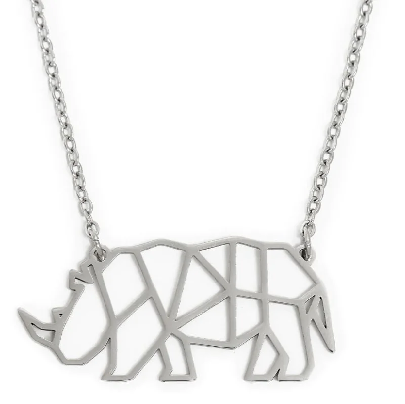 fashion necklaces for women -fashion necklaces for women -Annie Oak Rhino Geometric Necklace