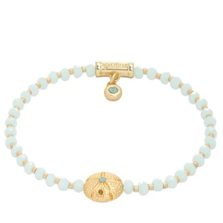 bridal bangles for women -bridal bangles for women -Spartina - Bracelet - Twinkle Stretch Bracelet Pale Blue/Sand Dollar