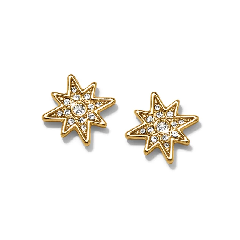 luxury gold earrings -luxury gold earrings -Enchanting Star Post Earrings - JA0077