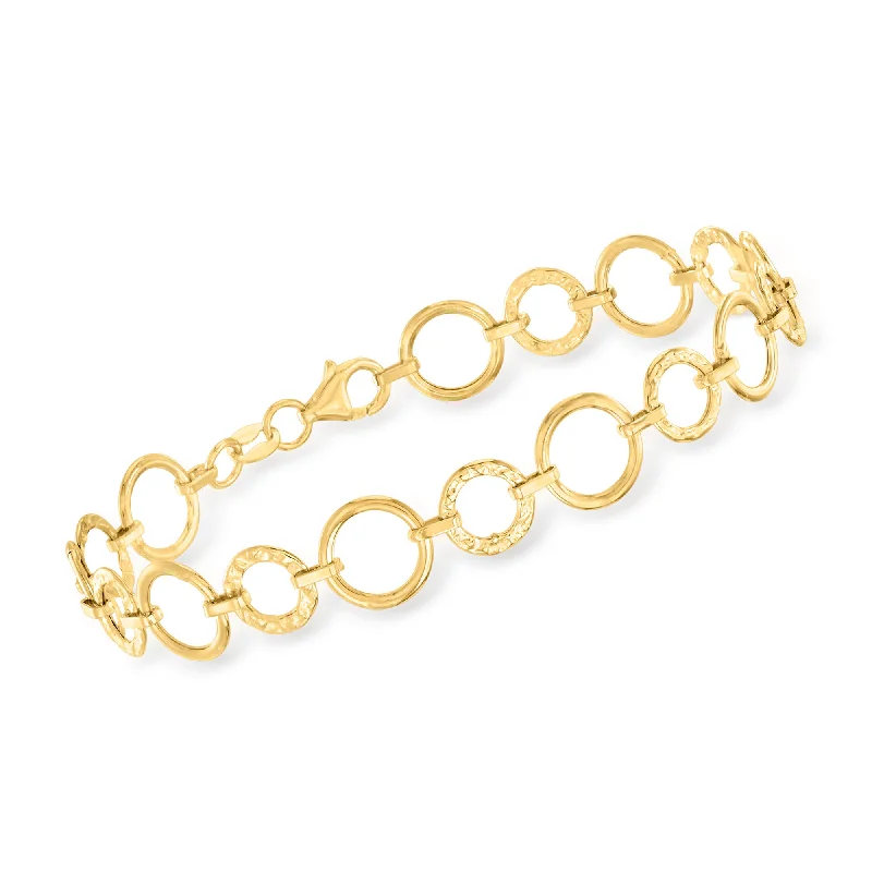 diamond bangle bracelets for women -diamond bangle bracelets for women -Ross-Simons Italian 18kt Yellow Gold Circle-Link Bracelet