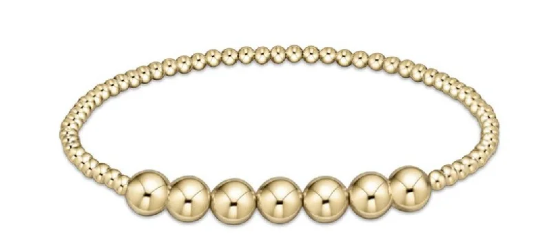 stylish bangles for women -stylish bangles for women -Enewton - Classic Gold Beaded Bliss 3mm Bead Bracelet - 6mm Gold