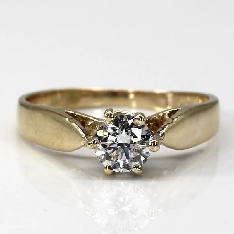 vintage style rings for women -vintage style rings for women -Solitaire Diamond Ring | 0.48ct | SZ 6.5 |