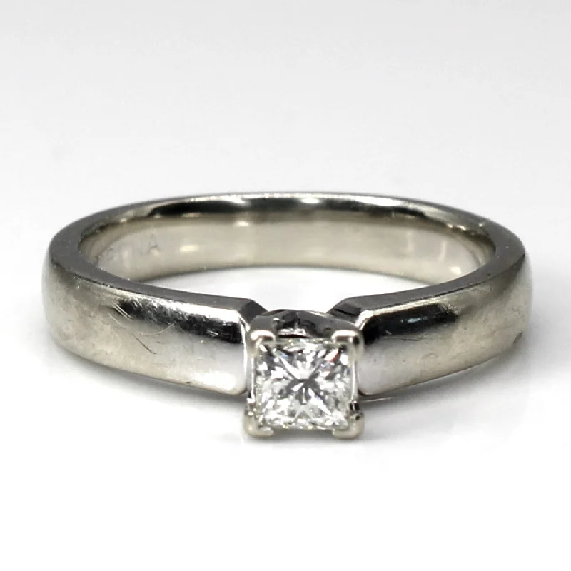 classic rings for women -classic rings for women -Canadian Princess Cut Solitaire Diamond Engagement Ring | 0.23ct SI1 J | SZ 5 |