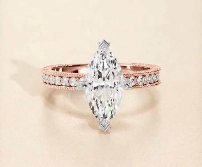 elegant engagement rings -elegant engagement rings -1.5 Carat Marquise Engagement Ring