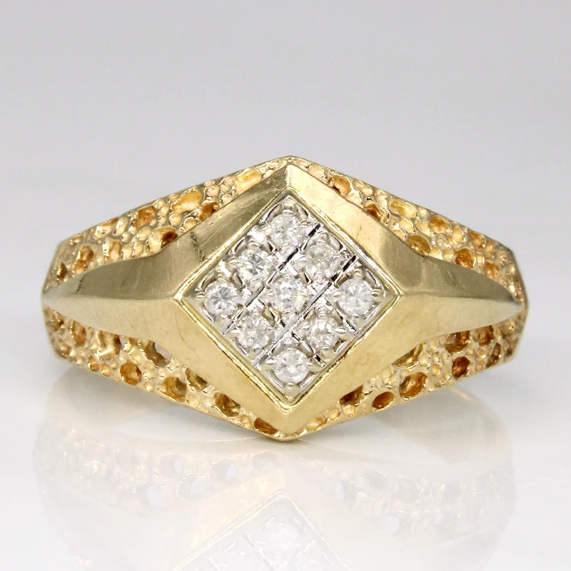 luxury rings for women -luxury rings for women -Diamond Cocktail Ring | 0.09ctw | SZ 12.5 |