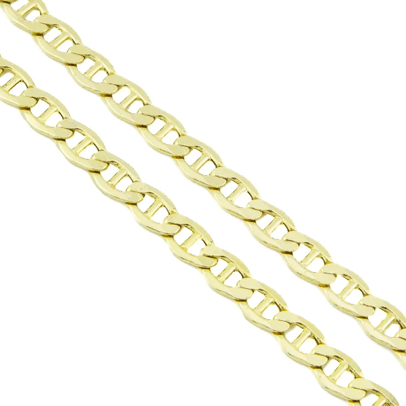 women’s heart necklaces -women’s heart necklaces -7.5mm Wide Mariner Link 24" Chain Necklace in 10K Yellow Gold