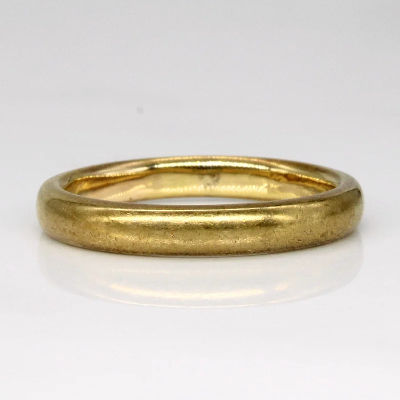 stackable rings for women -stackable rings for women -Vintage Canadian 18k Yellow Gold Band | SZ 7.25 |