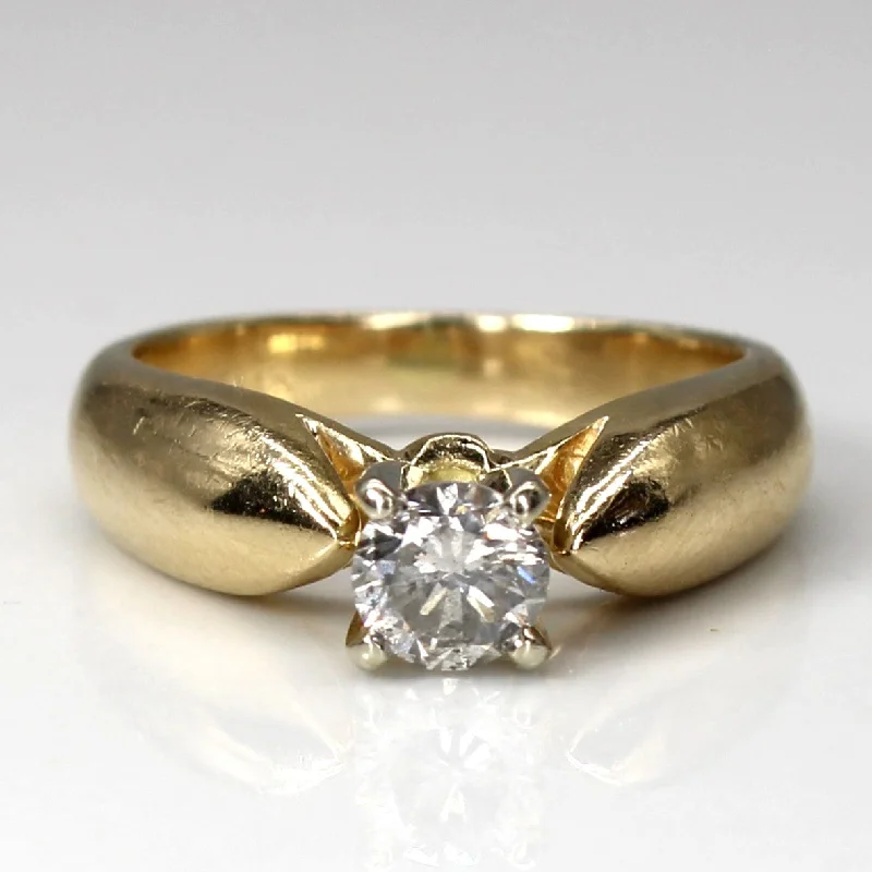 custom gold rings -custom gold rings -Solitaire Diamond Ring | 0.36ct | SZ 4 |