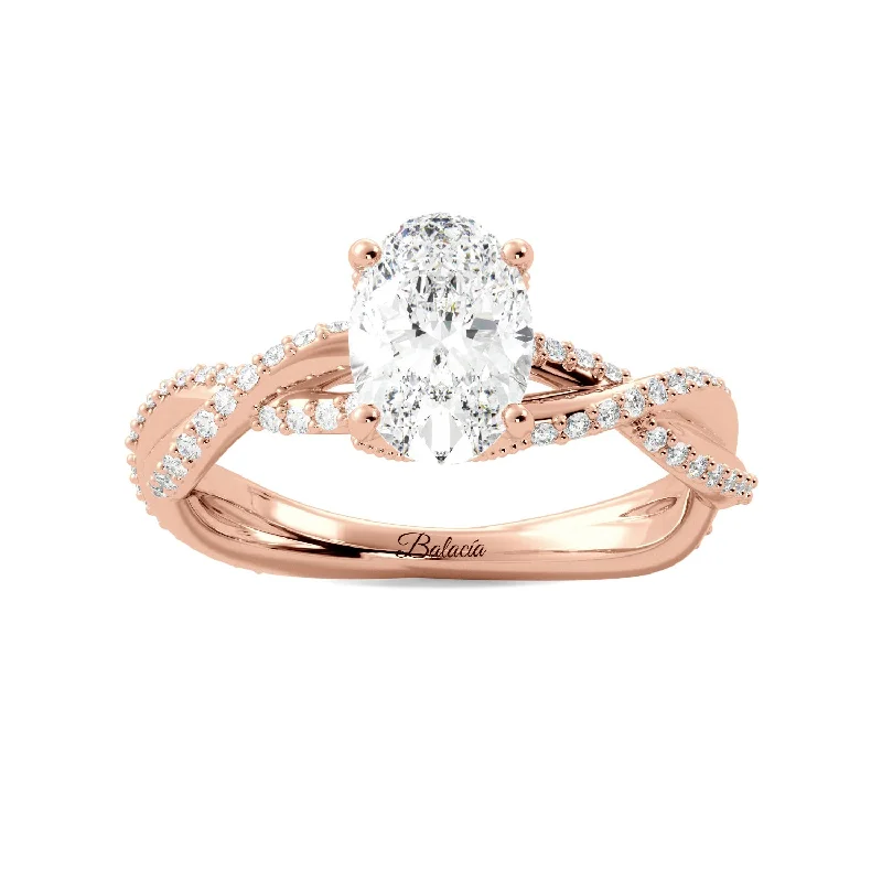 affordable engagement rings -affordable engagement rings -Twist Hidden Accent Custom Engagement Ring