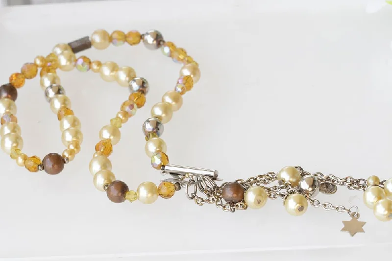 unique necklaces for women -unique necklaces for women -Beaded Pearl Necklace