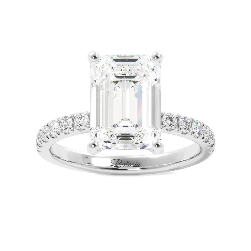 engagement rings for non-traditional brides -engagement rings for non-traditional brides -3 Carat Emerald Cut Diamond Hidden Halo Engagement Ring