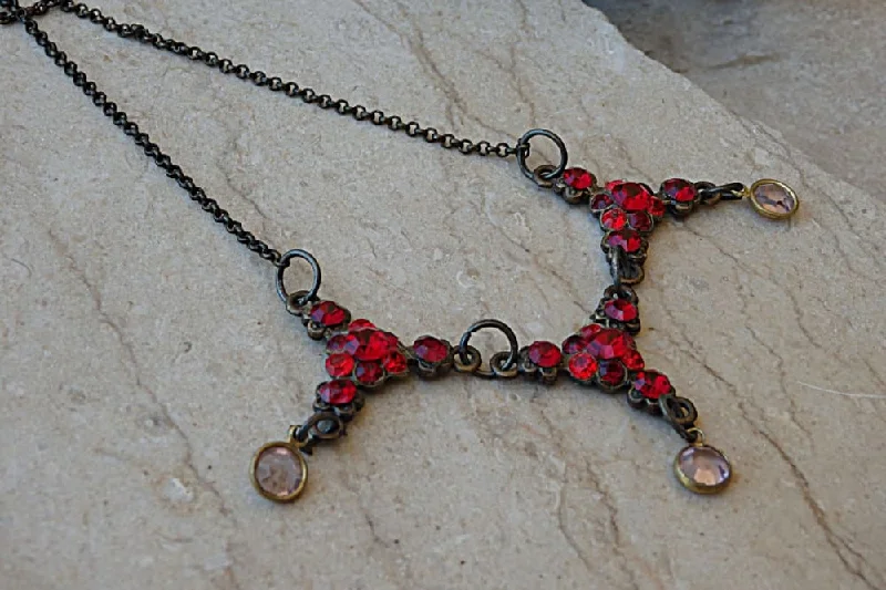 large statement necklaces for women -large statement necklaces for women -Red necklace