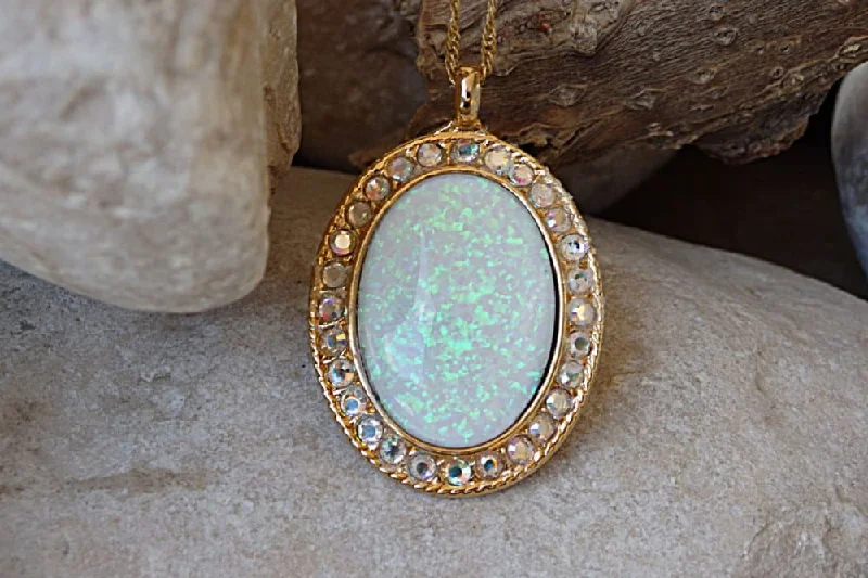 charm pendant necklaces for women -charm pendant necklaces for women -Opal  Necklace