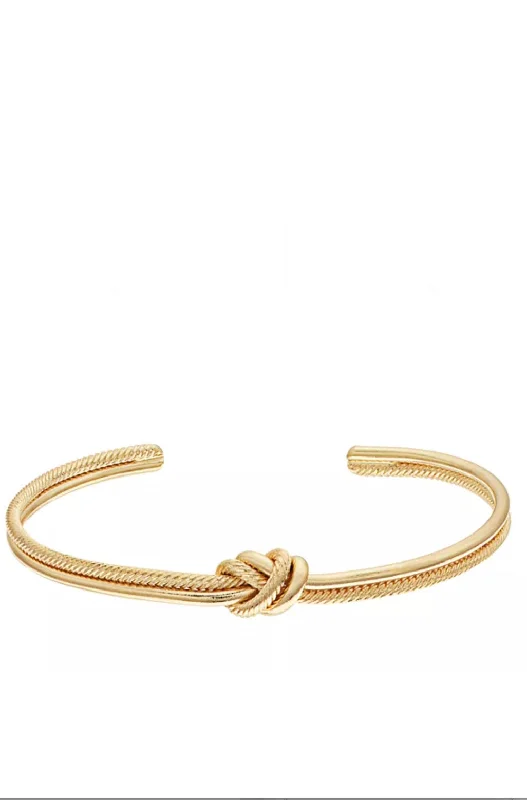 stackable bangles for women -stackable bangles for women -18k Gold Knotted Bangle