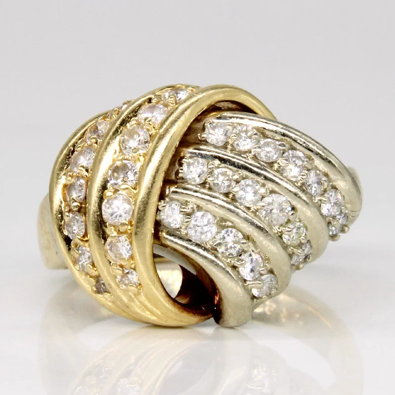 fashion rings for women -fashion rings for women -Diamond Knot Ring | 0.60ctw | SZ 6.25 |