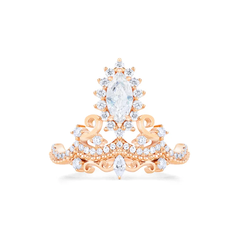 customized engagement rings -customized engagement rings -[Versailles] Le Chateau Marquise Engagement Ring in Diamond / Moissanite