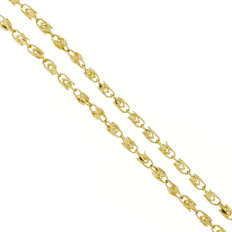 crystal necklaces for women -crystal necklaces for women -3mm Wide Turkish Chain Necklace 18" in 14K Yellow Gold