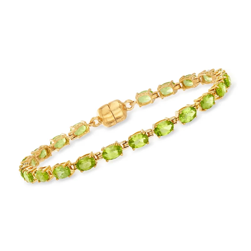 timeless bangles for women -timeless bangles for women -Ross-Simons Peridot Tennis Bracelet in 18kt Gold Over Sterling With Magnetic Clasp