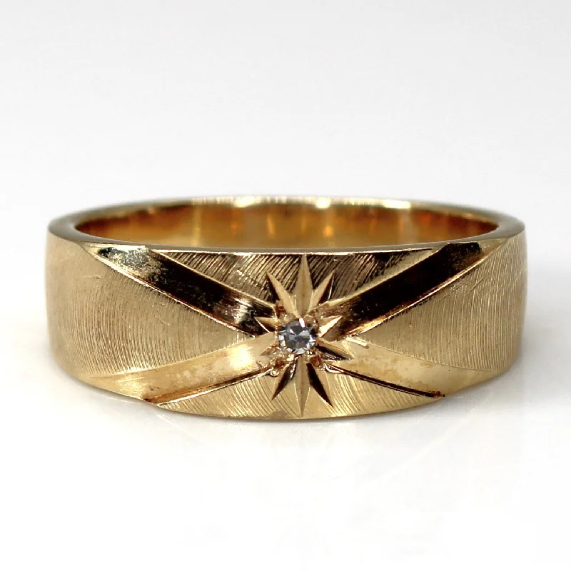 unique rings for women -unique rings for women -Starburst Diamond Band | 0.01ct | SZ 7 |