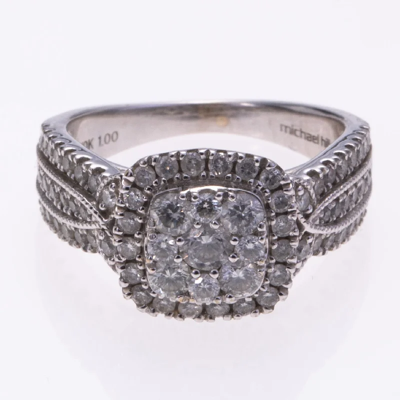 luxury platinum rings -luxury platinum rings -'Michael Hill' 10k White Gold Diamond Ring | 1.05ctw | SZ 4.5