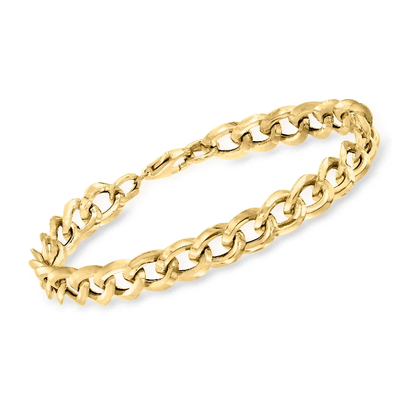 luxurious diamond bracelets -luxurious diamond bracelets -Ross-Simons Italian 14kt Yellow Gold Curb-Link Bracelet