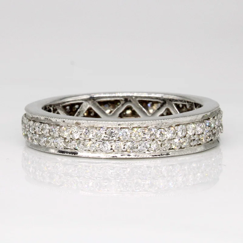 stackable diamond rings -stackable diamond rings -Diamond Eternity Ring | 1.11ctw | SZ 9 |