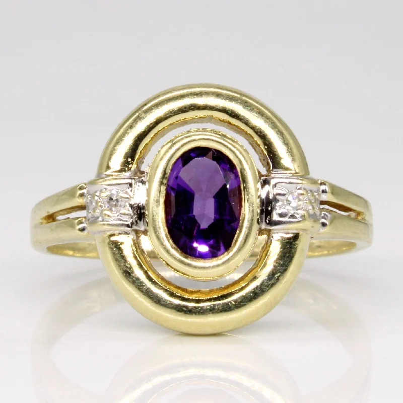 anniversary rings for women -anniversary rings for women -'Birks' Amethyst & Diamond Ring | 0.50ct, 0.01ctw | SZ 7.25 |