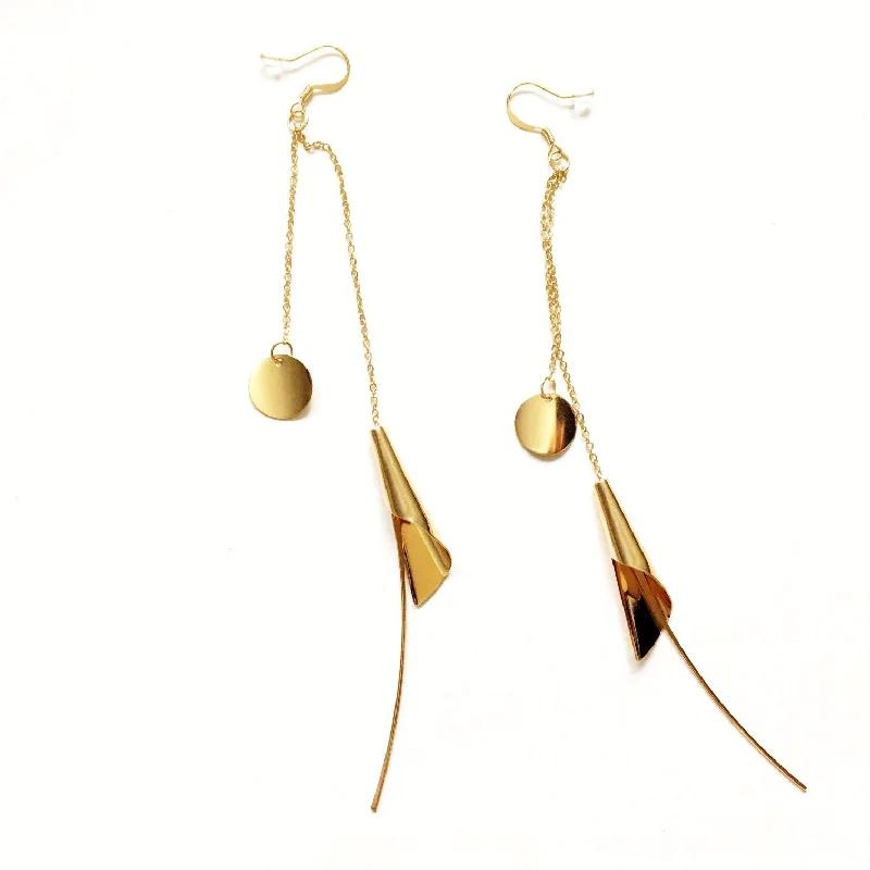 minimalist earrings for women -minimalist earrings for women -ELEGANT LONG CHAIN EARRINGS