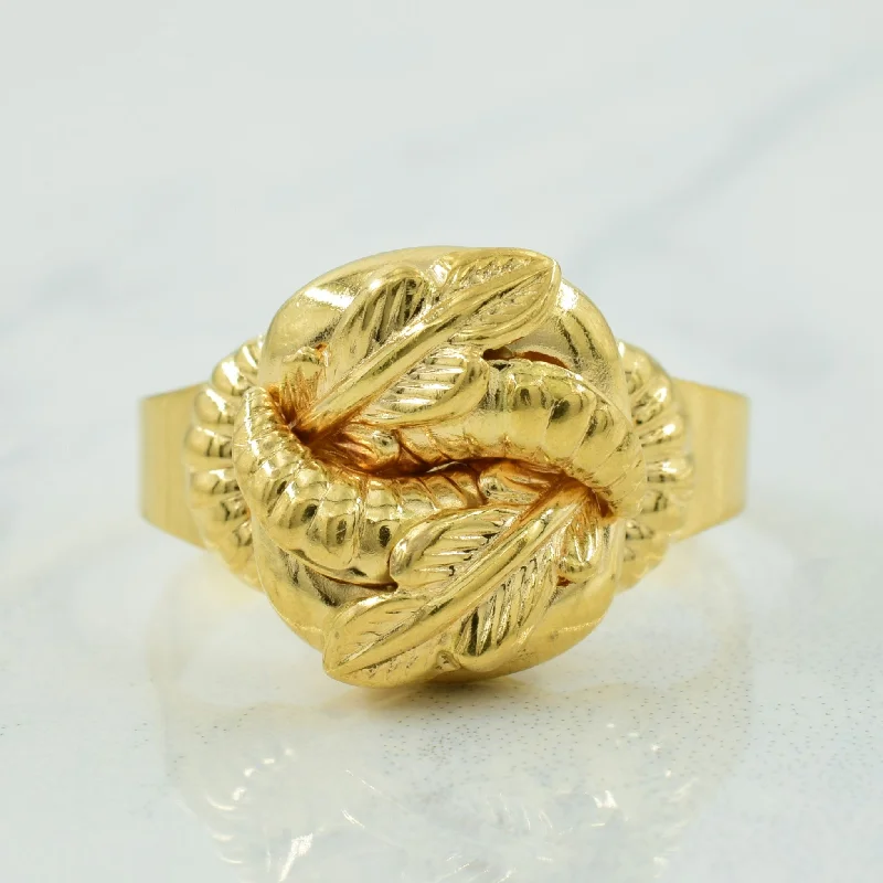 sterling silver rings for women -sterling silver rings for women -Italian 18k Yellow Gold Cocktail Ring | SZ 11 |