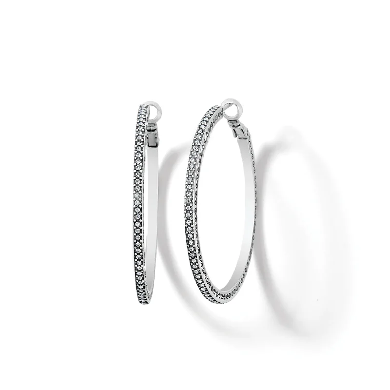 sleek hoop earrings for women -sleek hoop earrings for women -Meridian Thin Large Hoop Earrings - JA8391