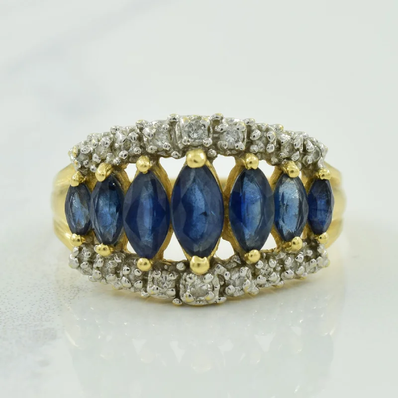 designer rings for women -designer rings for women -Sapphire & Diamond Ring | 1.28ctw, 0.23ctw | SZ 8.5 |