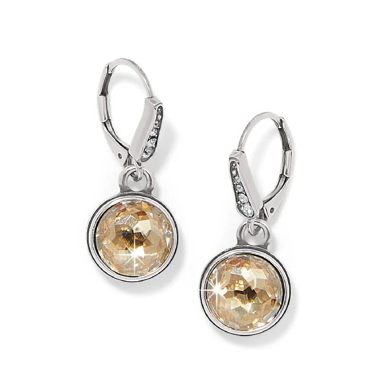 classic diamond earrings -classic diamond earrings -Meridian Aurora Leverback Earrings - JA0053