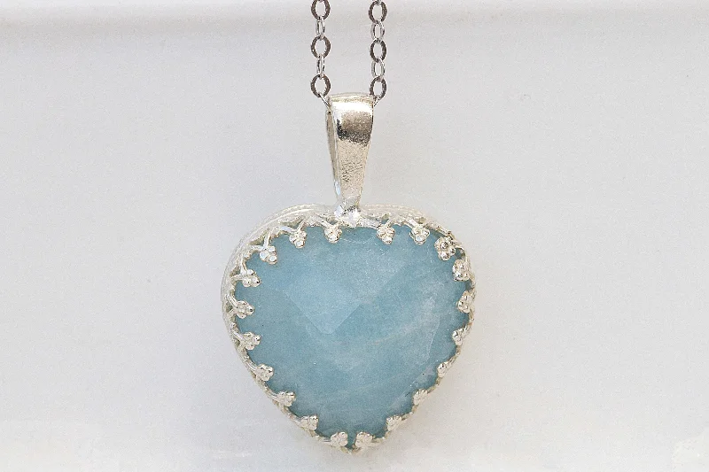 bridal necklaces for women -bridal necklaces for women -AQUAMARINE NECKLACE