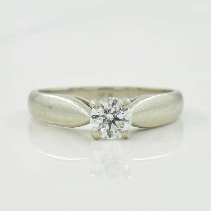 fashion statement rings -fashion statement rings -Solitaire Diamond Ring | 0.34ct | SZ 4.25 |