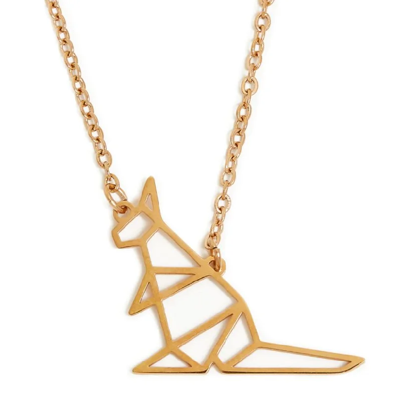 fashion-forward necklaces for women -fashion-forward necklaces for women -Annie Oak Kangaroo Geometric Necklace