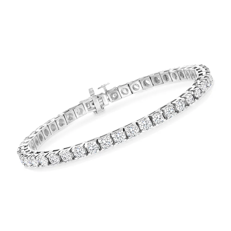 women’s bracelet with charms -women’s bracelet with charms -Ross-Simons Diamond Tennis Bracelet in 14kt Yellow Gold