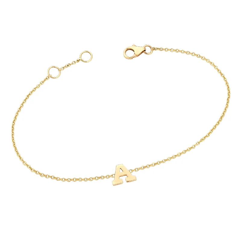 elegant tennis bracelets for women -elegant tennis bracelets for women -Gold Initial Bracelet