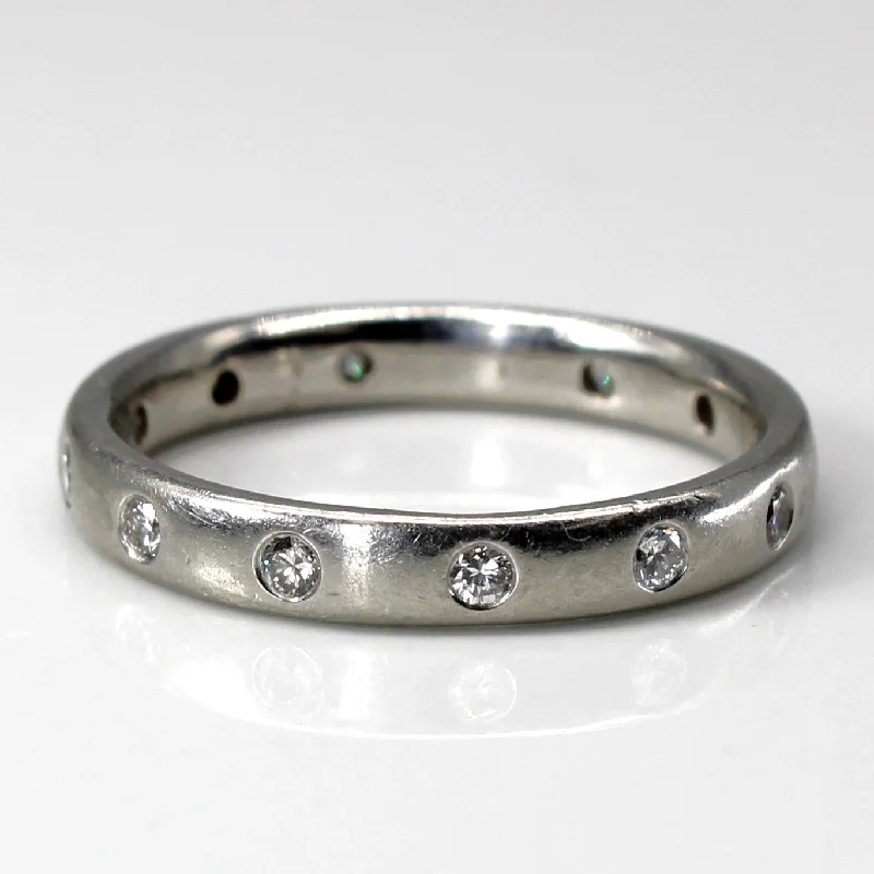 classic solitaire rings -classic solitaire rings -Flush Set Diamond Band | 0.24ctw | SZ 6.5 |