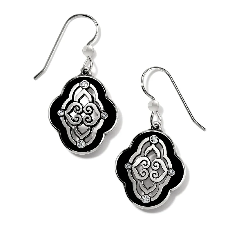 silver dangling earrings -silver dangling earrings -Intrigue Soiree French Wire Earrings - JA9346