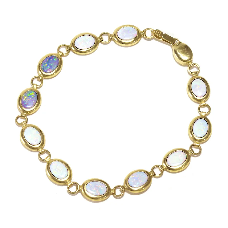 bridal bangles for women -bridal bangles for women -14K Gold Moonstone Tennis Bracelet