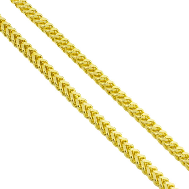 matching necklaces for women -matching necklaces for women -13mm Franco 22" Chain Necklace in 22K Yellow Gold - 38 Grams