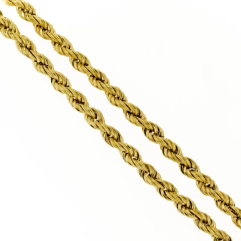 women’s sparkling necklaces -women’s sparkling necklaces -5.5mm Wide Rope Chain Necklace 18" in 18K Yellow Gold